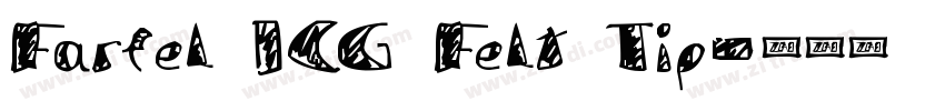 Farfel ICG Felt Tip字体转换